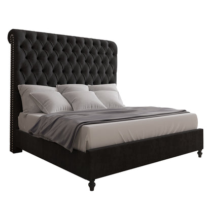 Curl Bed Frame Amerlife-Black