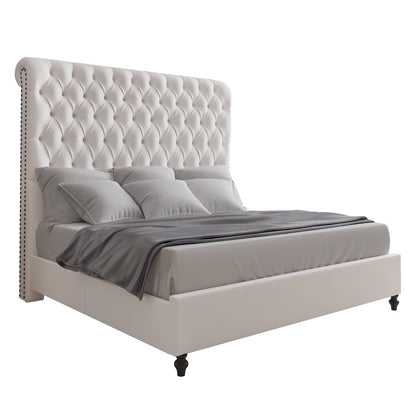 Curl Bed Frame Amerlife-Cream