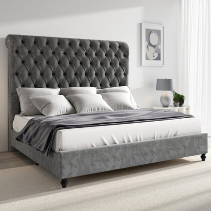 Curl Bed Frame Amerlife-Gray
