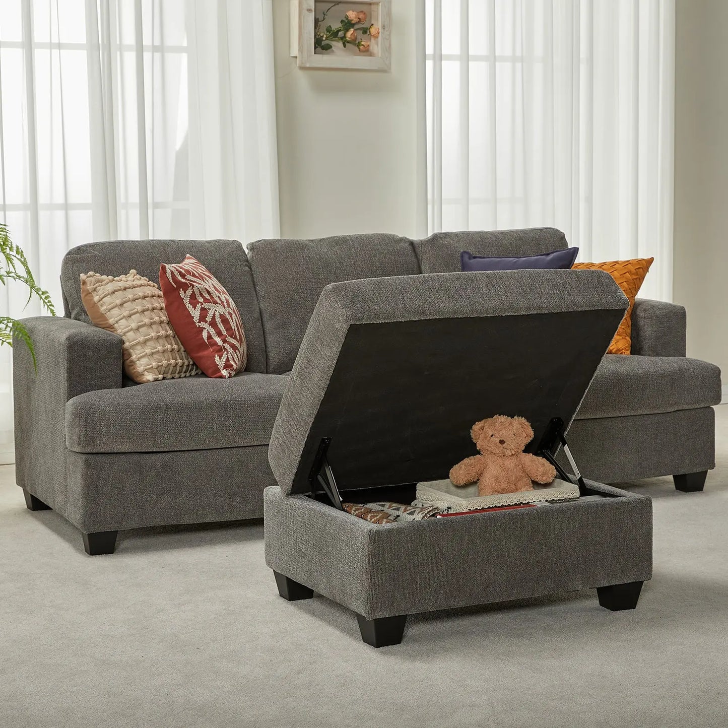 Grey Chenille