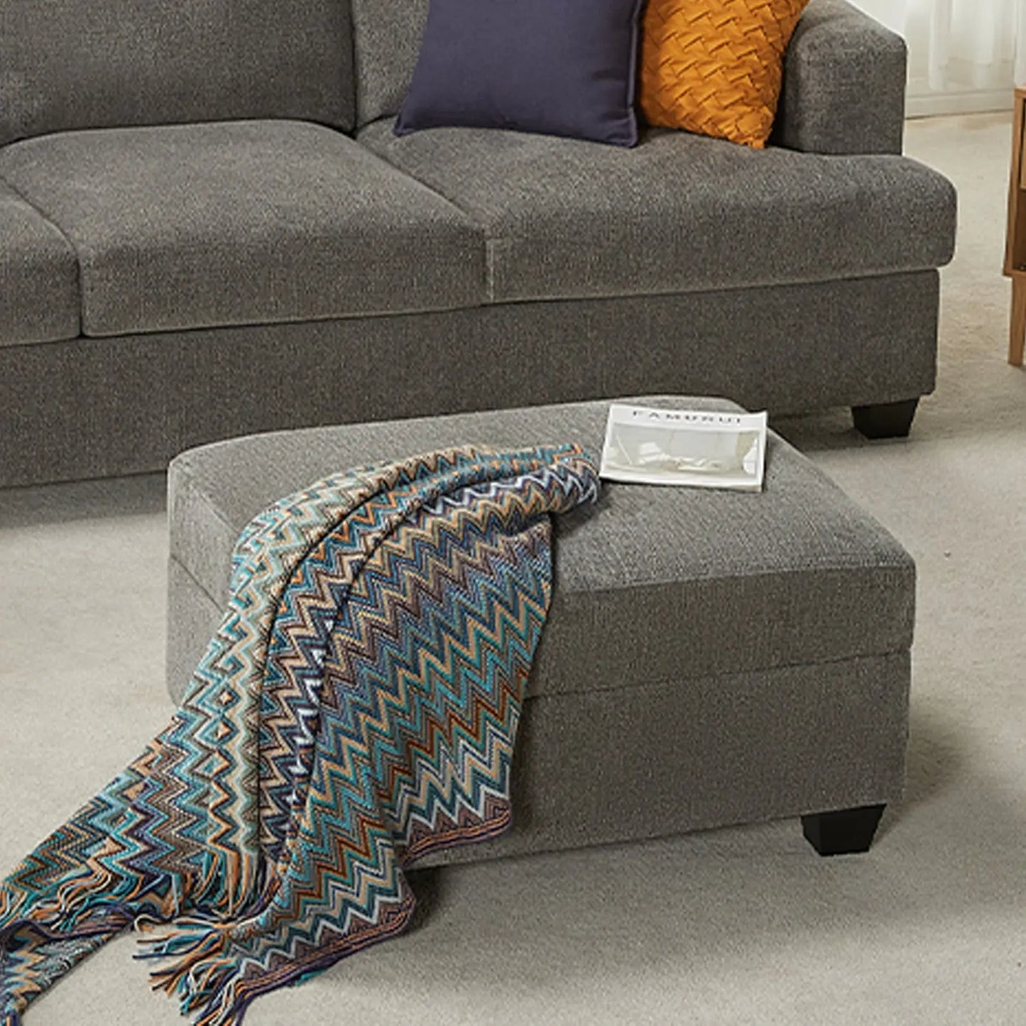 Grey Chenille